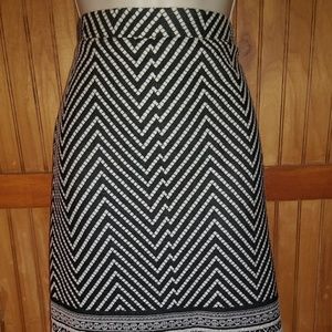 Melissa Paige Chevron Pencil Skirt
